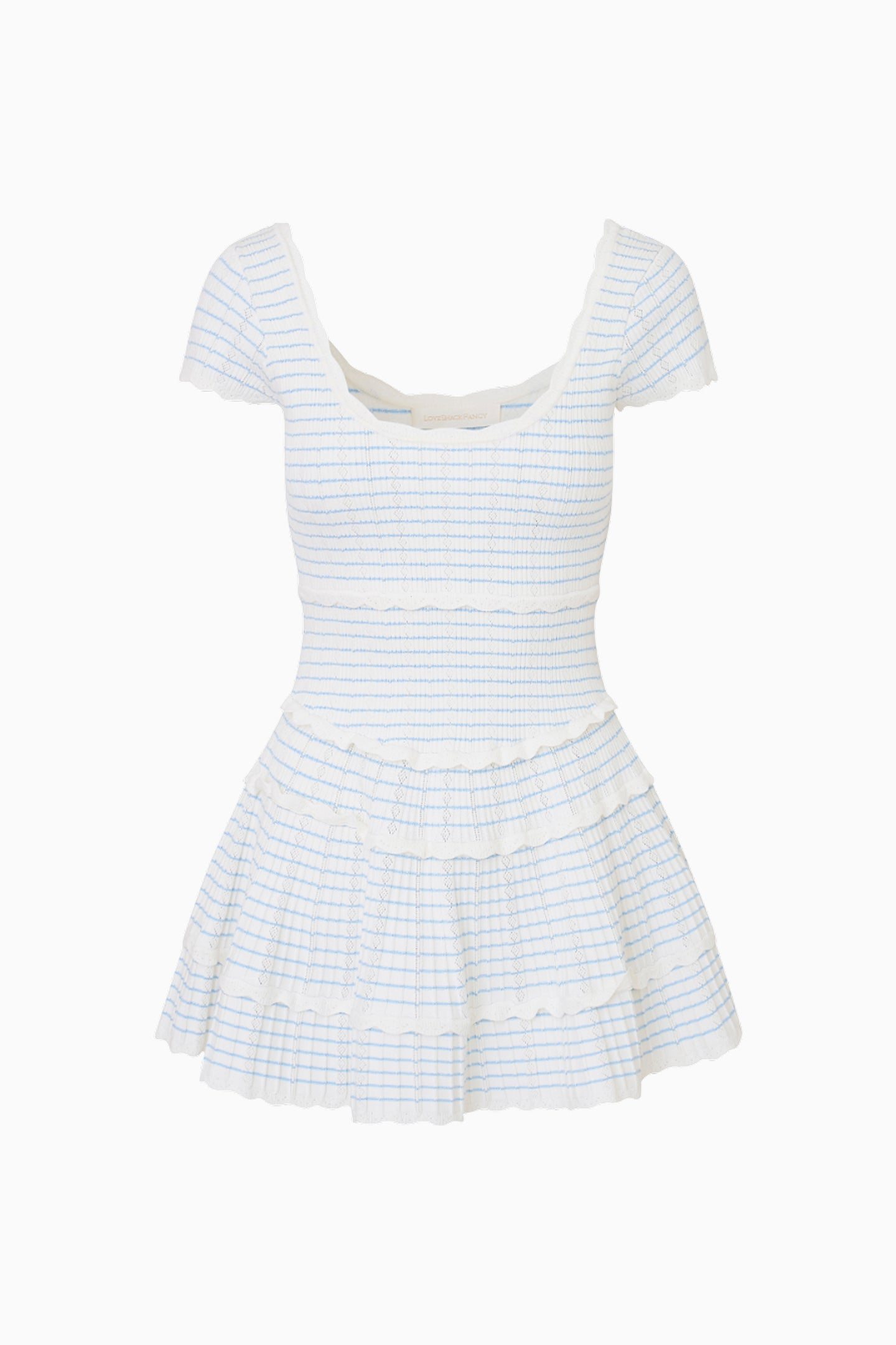 Elisavette Striped Stretch Knit Mini Dress - Image 6