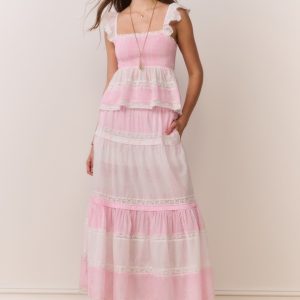 Phia Mixed Print Maxi Skirt