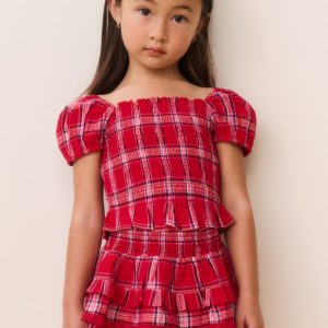 Little Girls Fabielle Tartan Top