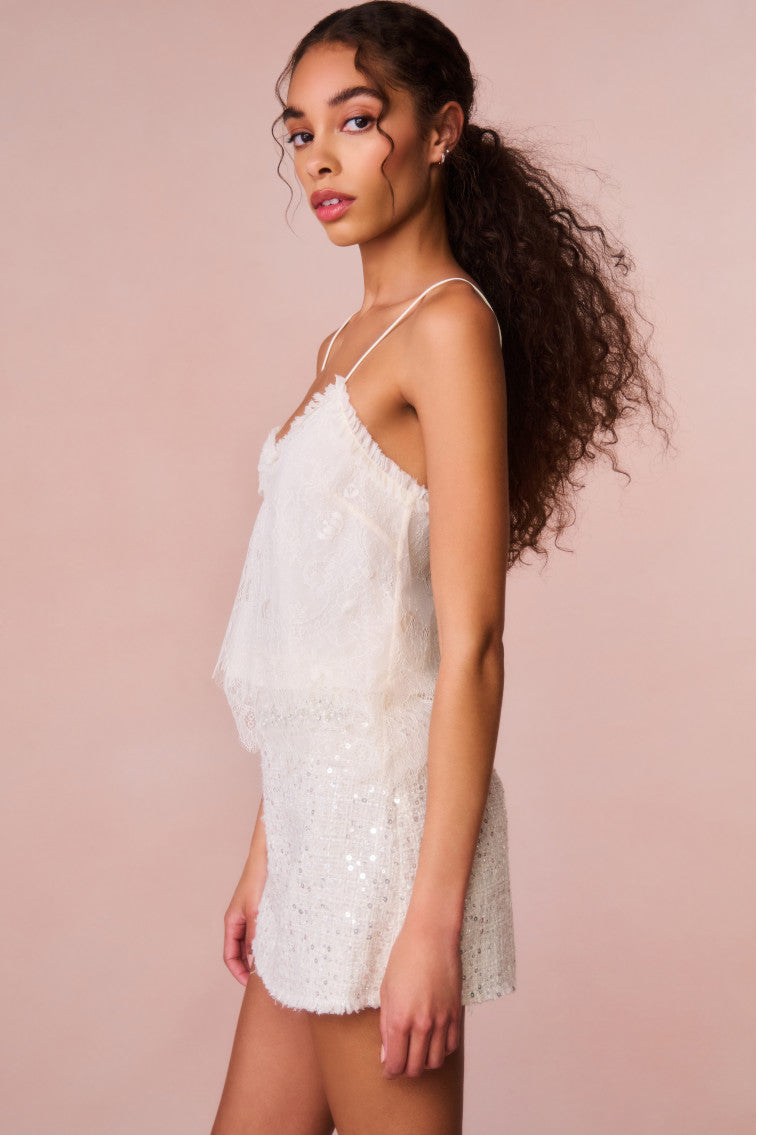 Ferni Lace Cami Top - IVORY - Image 3