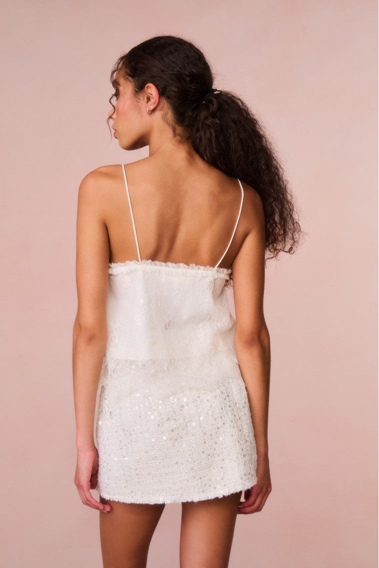Ferni Lace Cami Top - IVORY - Image 4