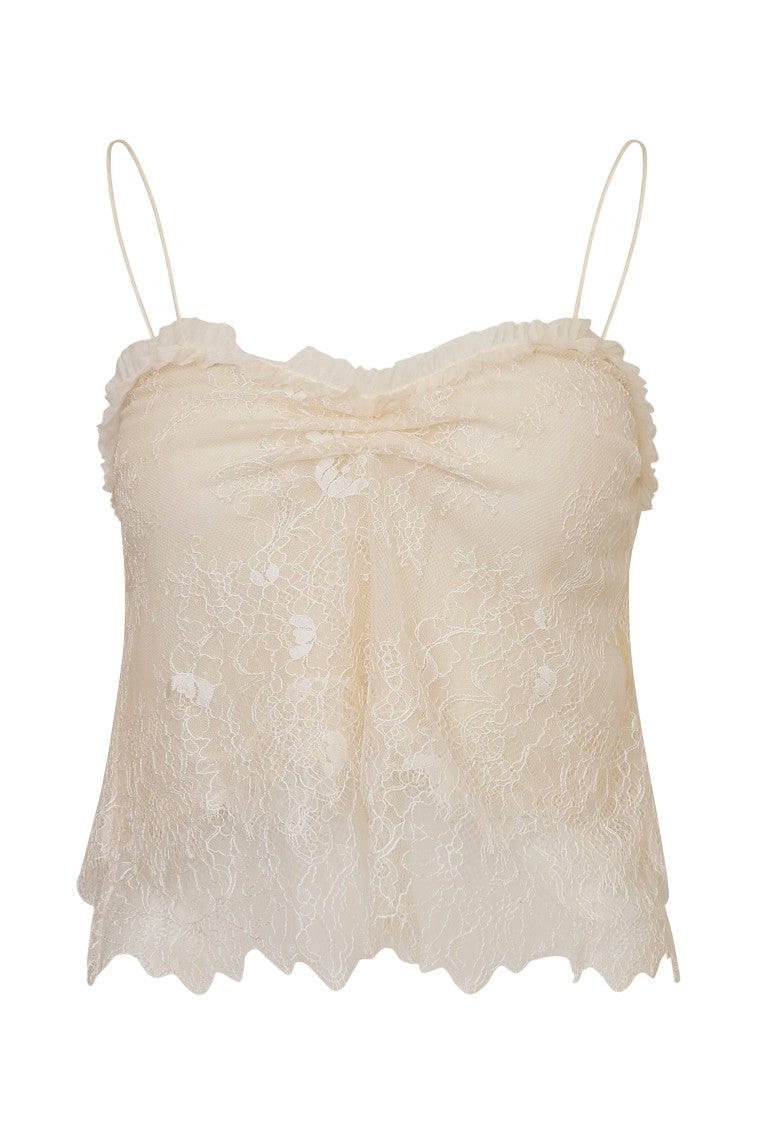 Ferni Lace Cami Top - IVORY - Image 5
