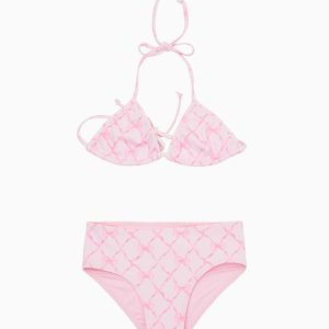 Little Girls Finnie Ditsy Floral Bikini - PINK PEPPERMINT