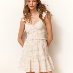 Finny Cotton Luna Rosa Fleur Mini Dress