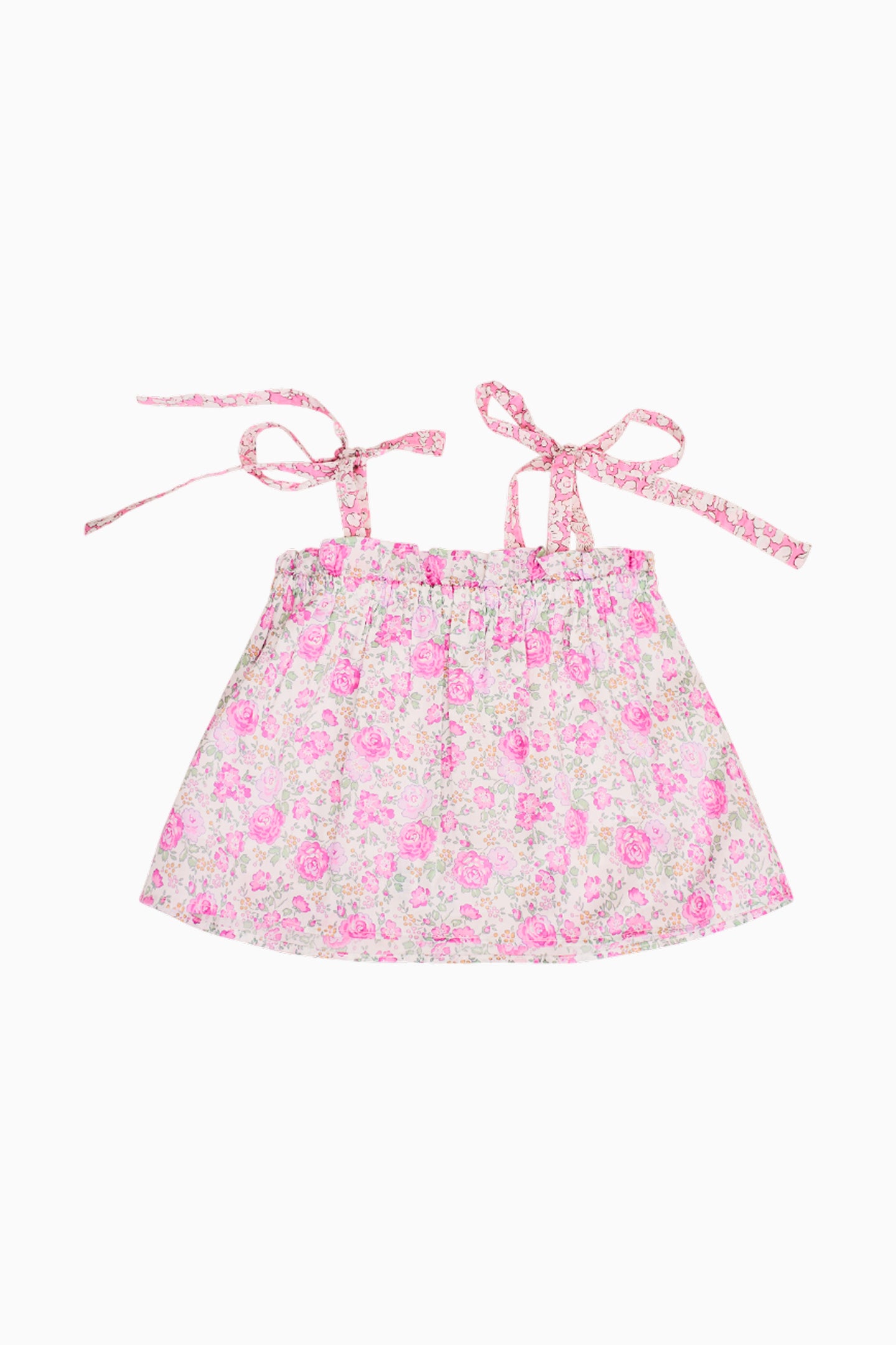 Girls Fiorella Liberty Fabric Top - Image 6