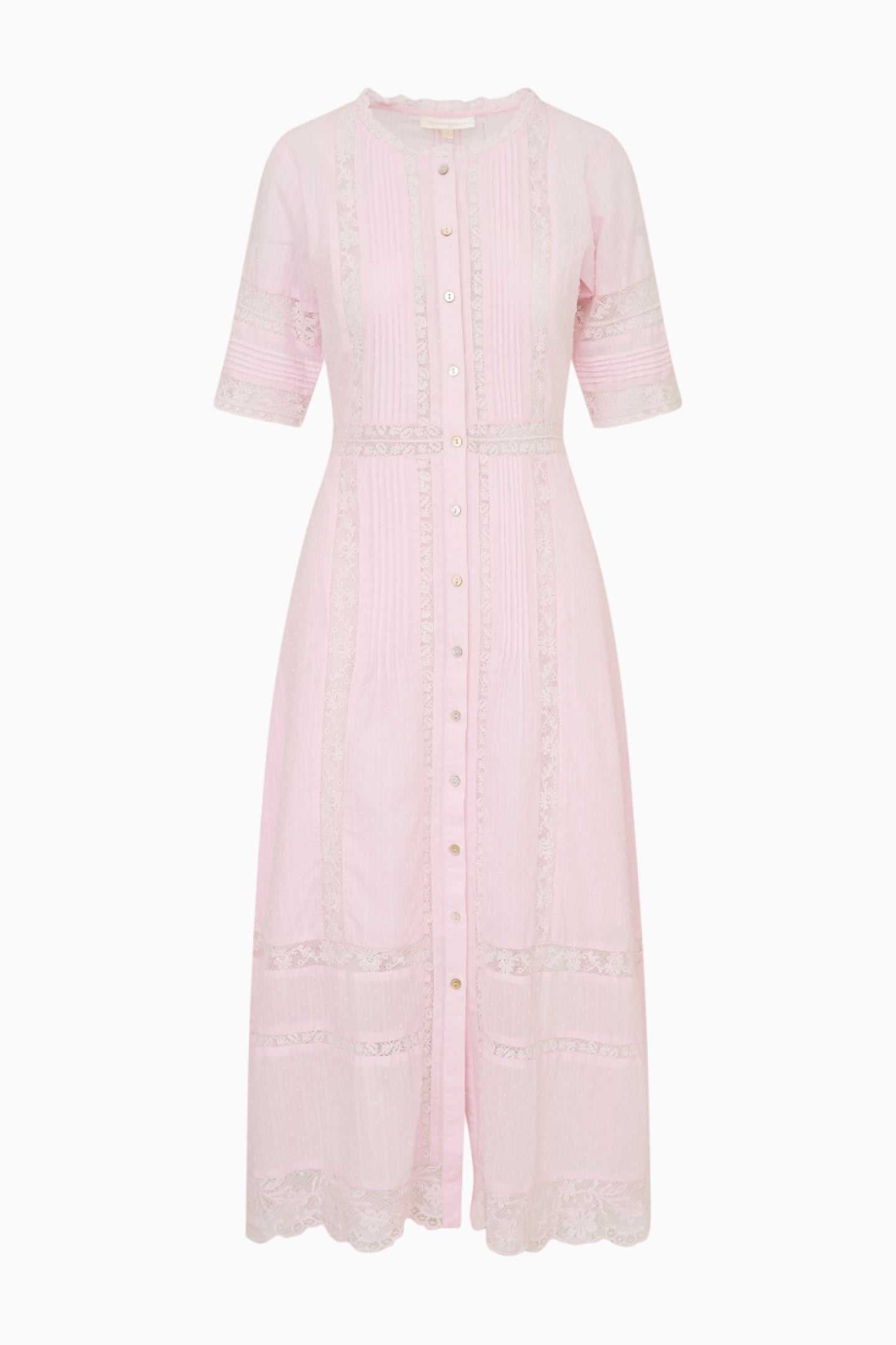 Francilla Cotton Midi Dress - BALLERINA PINK - Image 6