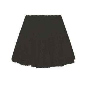 Rubyanne Crochet Lace Mini Skirt - BLACK