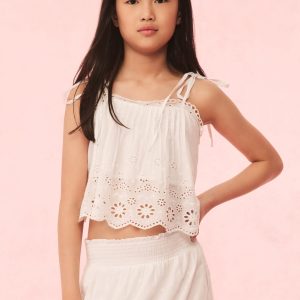 Girls Galine Eyelet Lace Top