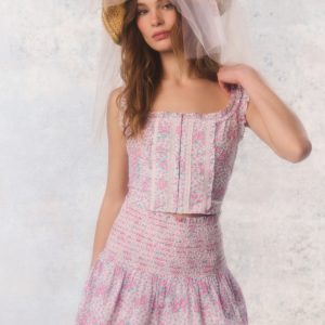 Re-Edition Georgie Floral Cotton Bustier