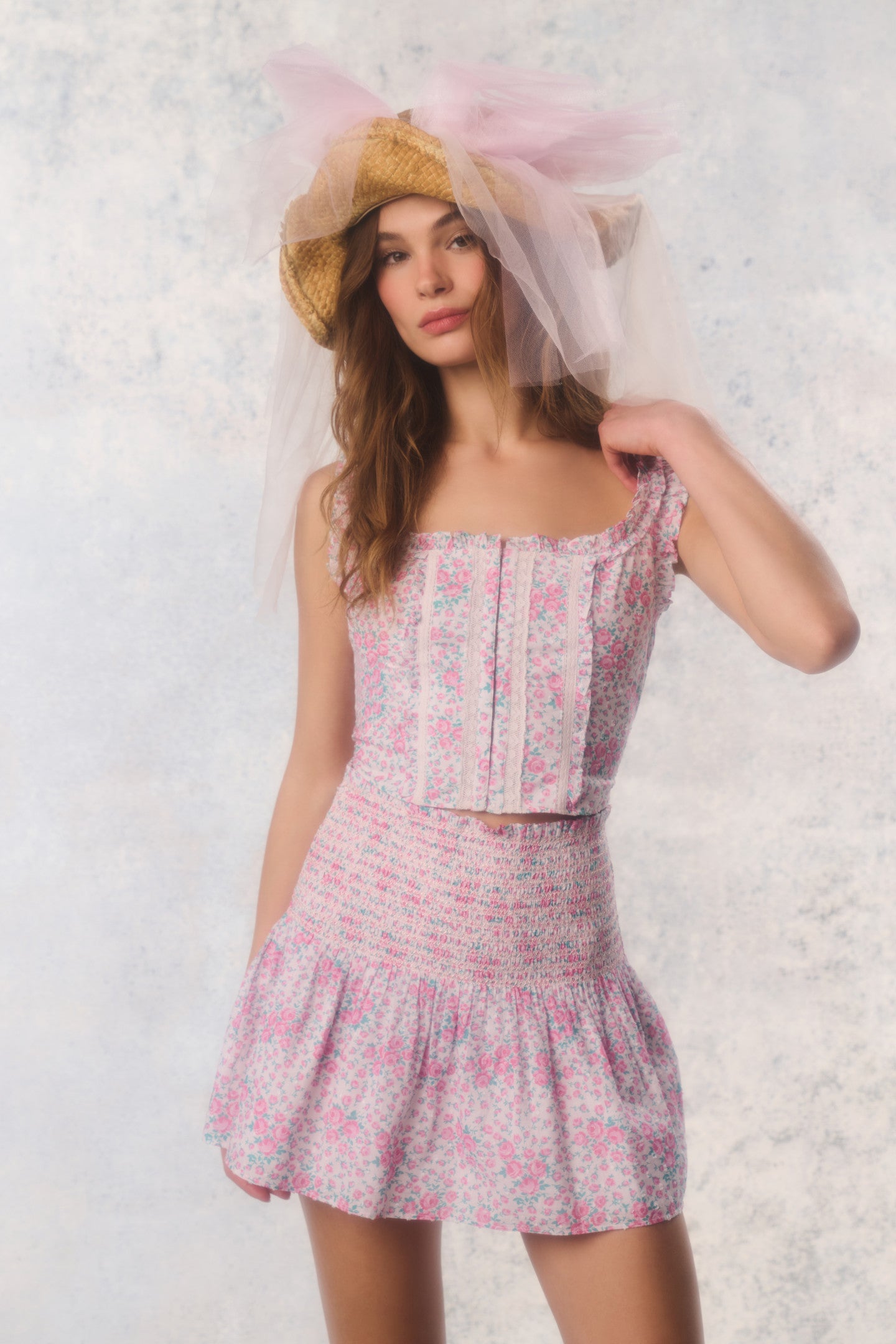 Re-Edition Georgie Floral Cotton Bustier