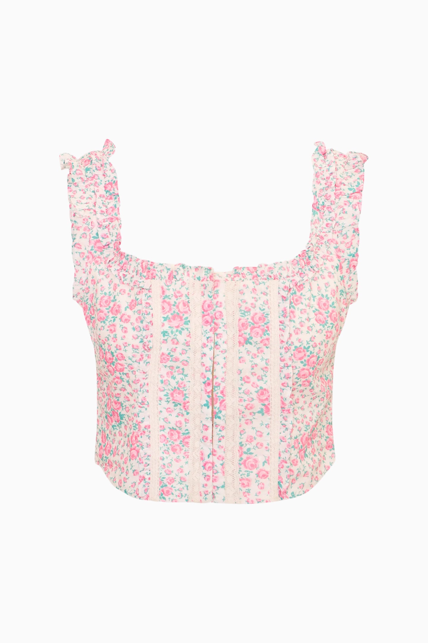 Re-Edition Georgie Floral Cotton Bustier - Image 5