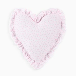 Heart Shape Ruffle Pillow