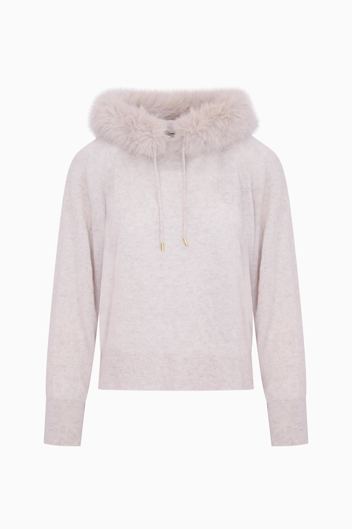 LoveShackFancy x MAX&MOI Wool-Cashmere Faux Fur Hoodie - Image 4
