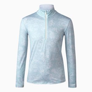 BOGNER FIRE+ICE x LoveShackFancy Ida-2 Girls Technical Shirt - ALPINE BLUE