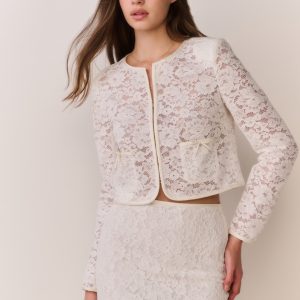 Junetta Cropped Lace Jacket