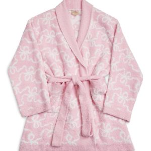 Indie Teddy Bath Robe - PASTRY PINK