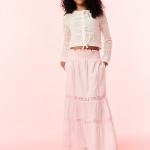 Girls Iriselle Woven Ribbon Cardigan