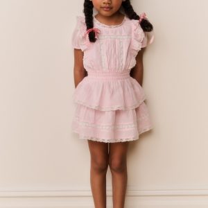 Little Girls Jaime Lace-Trimmed Cotton Dress