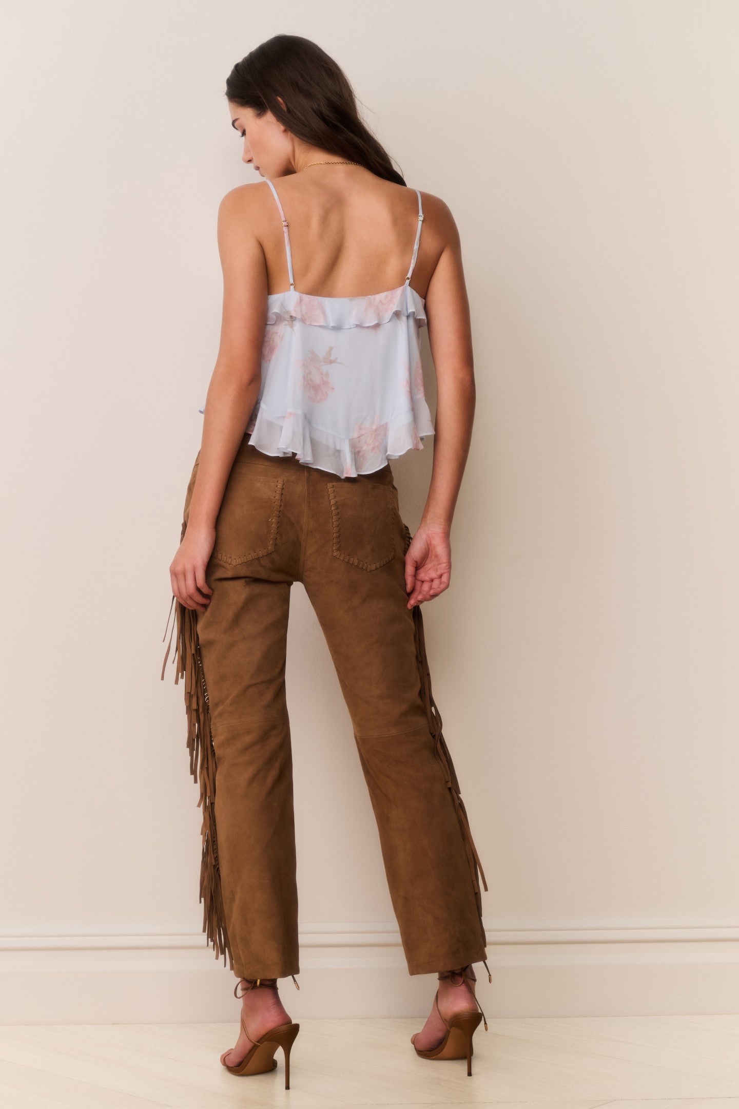 Jenya Suede Fringe Pant - Image 4
