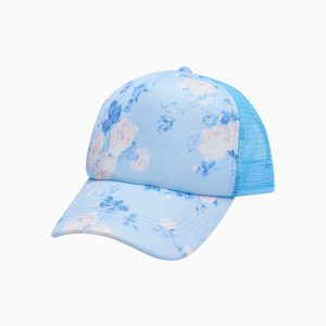 Joni Fragrance Print Trucker Hat - WHISPER BLUE