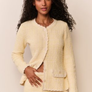 Gaililee Knit Tweed Cardigan