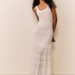 Solenne Fine Pointelle Maxi Dress