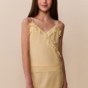 Tween Kalea Chiffon Ruffle Top