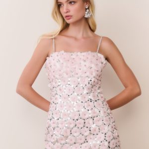 Katarina Floral Embellished Mini Dress