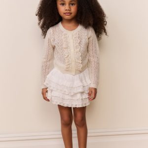 Little Girls Kena Alpaca-Wool Cardigan