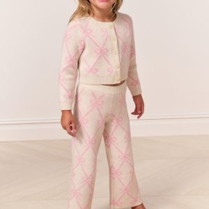 Girls Kisa Knit Bow Pants
