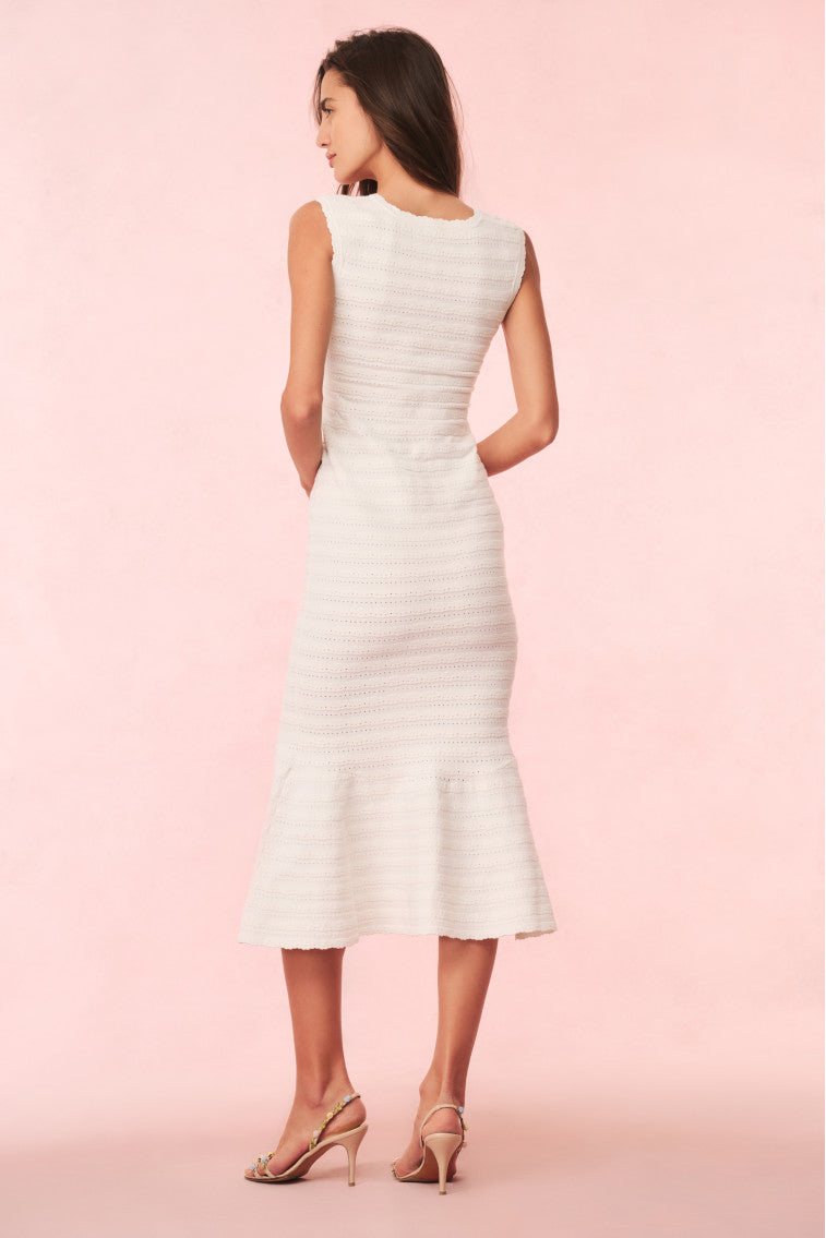 Leigh Pointelle Knit Midi Dress - Image 6