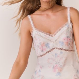 Lirena Floral Bow Print Cami Top