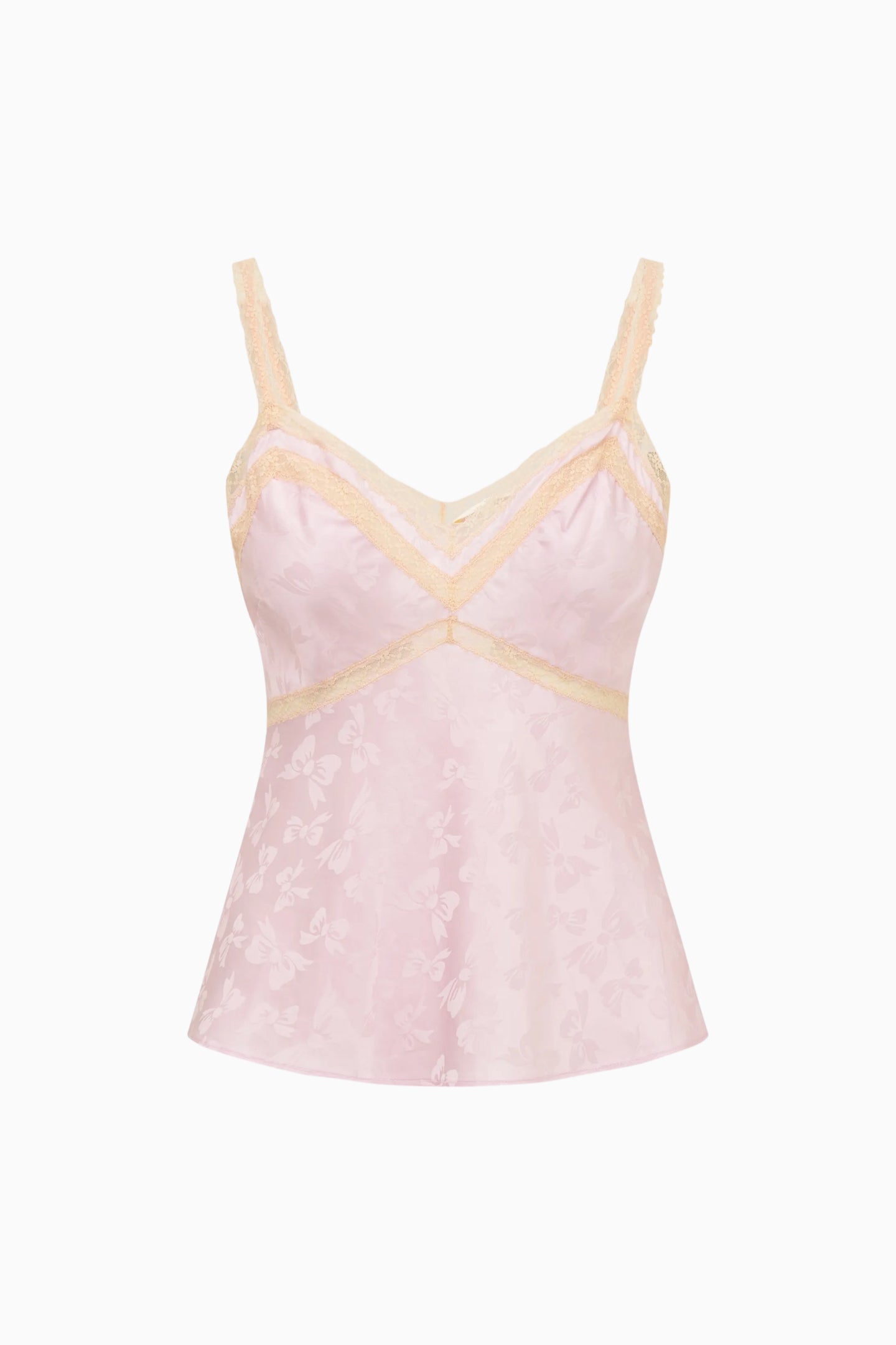 Lirena Silk-Blend Bow Jacquard Top - Image 5