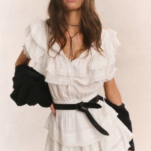 Liv Cotton Ruffled Heritage Dress