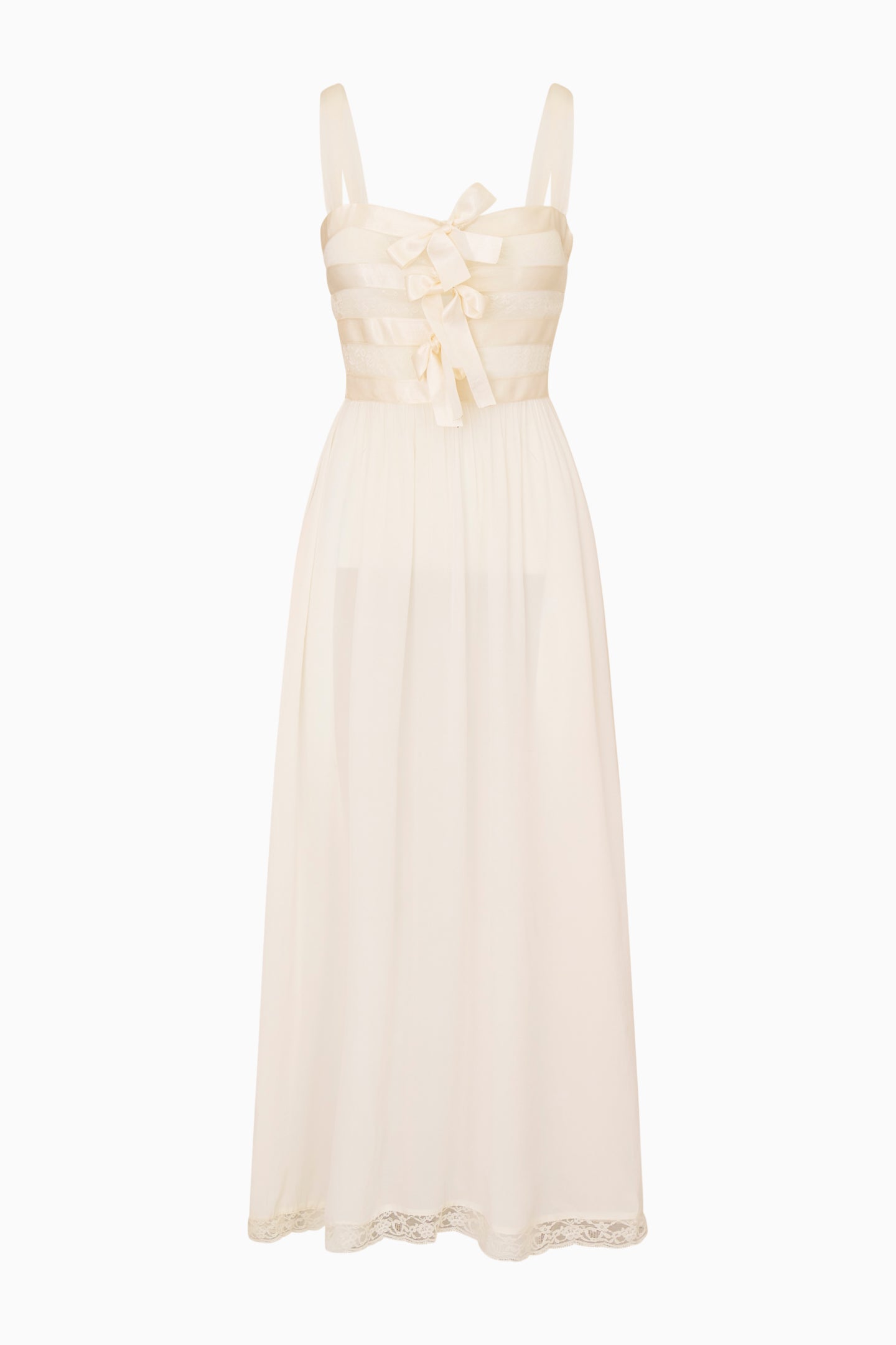 Lovelace Banded Bow Maxi Dress - Image 7