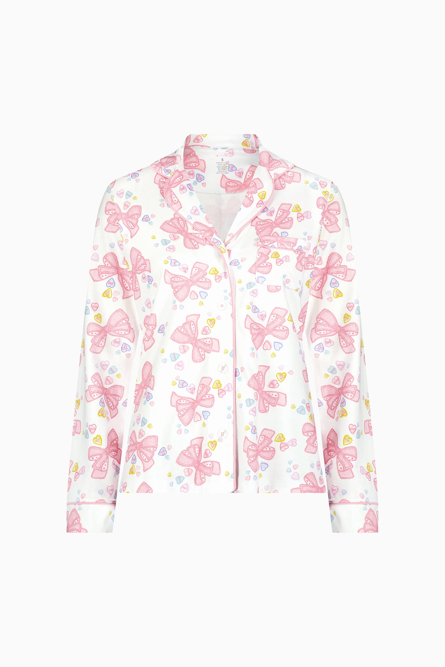 LoveShackFancy x Roller Rabbit Doily Beux Women's Long Sleeve Polo Pajama Set - Image 7