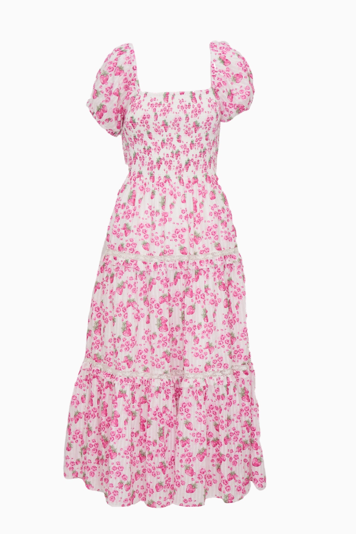 Masie Summer Heirloom Print Midi Dress - Image 5