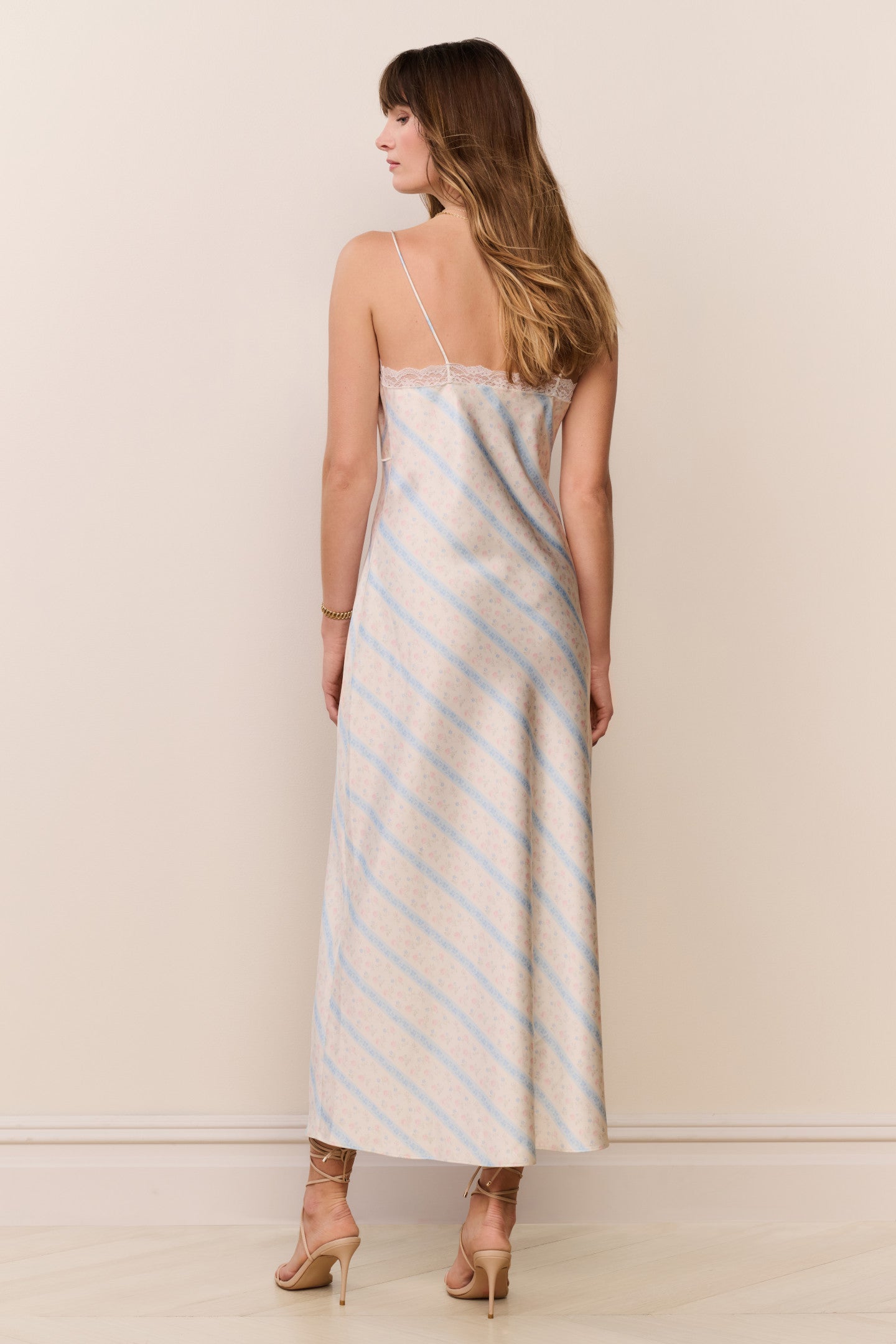 Manuela Floral Stripe Maxi Dress - Image 5