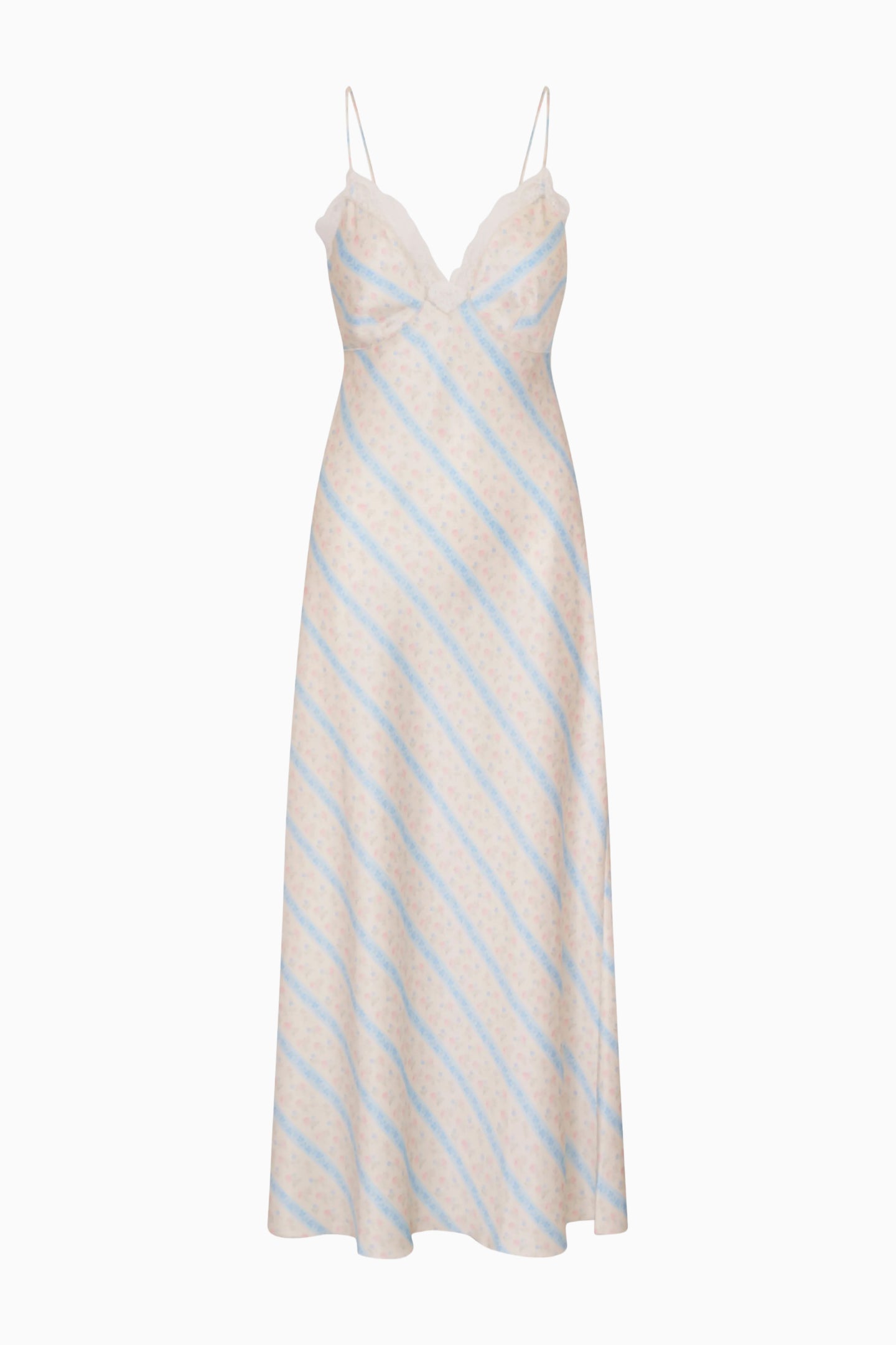 Manuela Floral Stripe Maxi Dress - Image 6