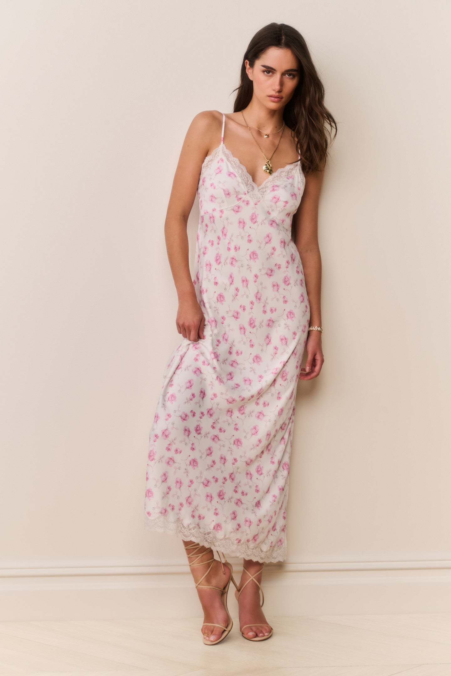Manuela Heirloom Print Maxi Slip Dress - Image 9