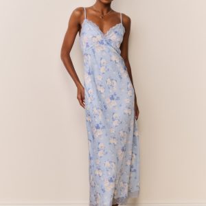 Manuela Heirloom Print Maxi Slip Dress