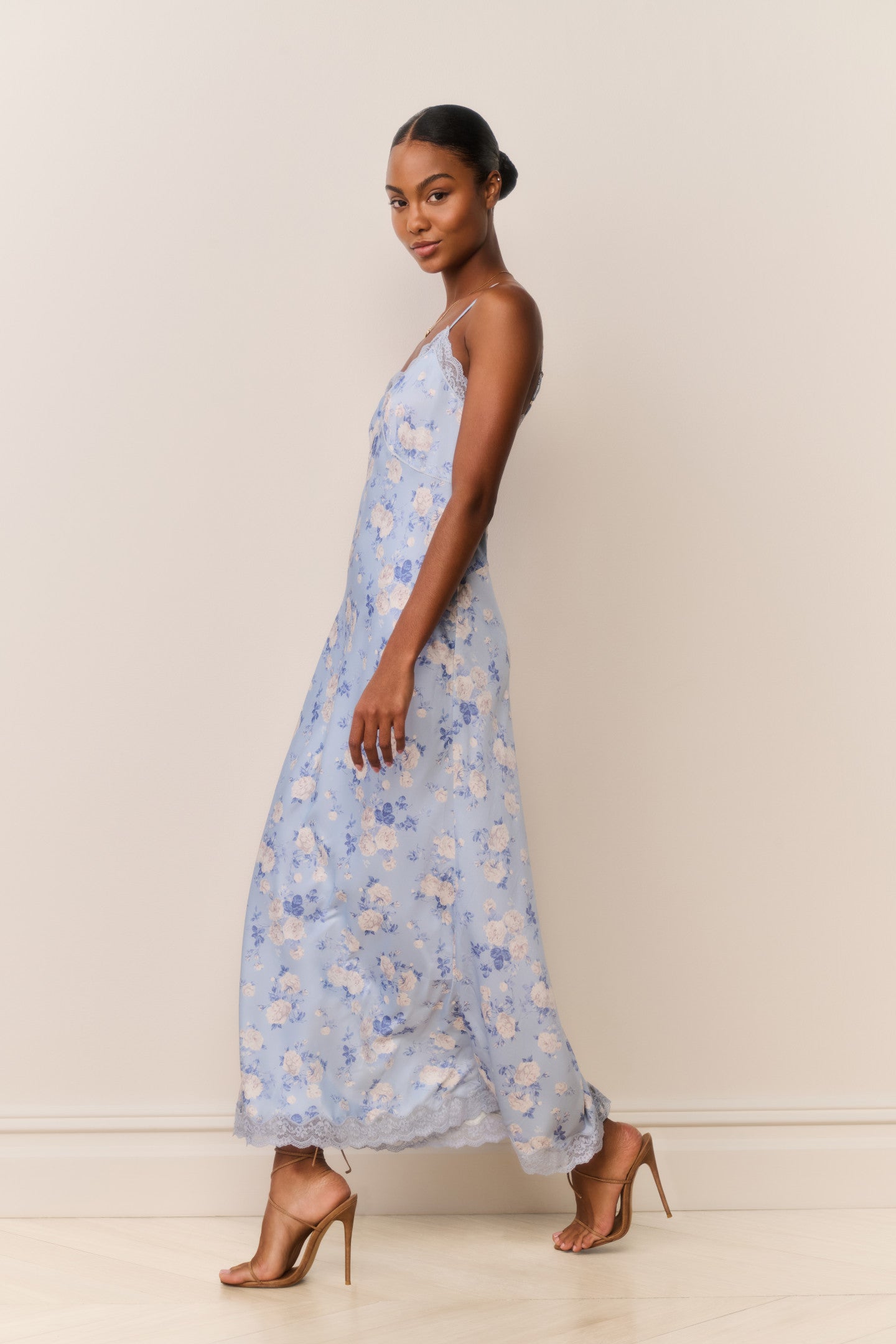 Manuela Heirloom Print Maxi Slip Dress - Image 4