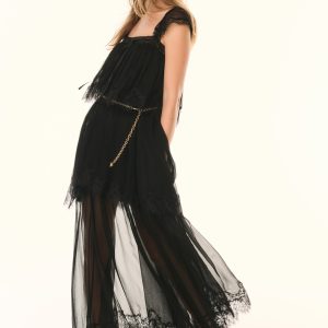 Maralee Silk Chiffon Maxi Dress