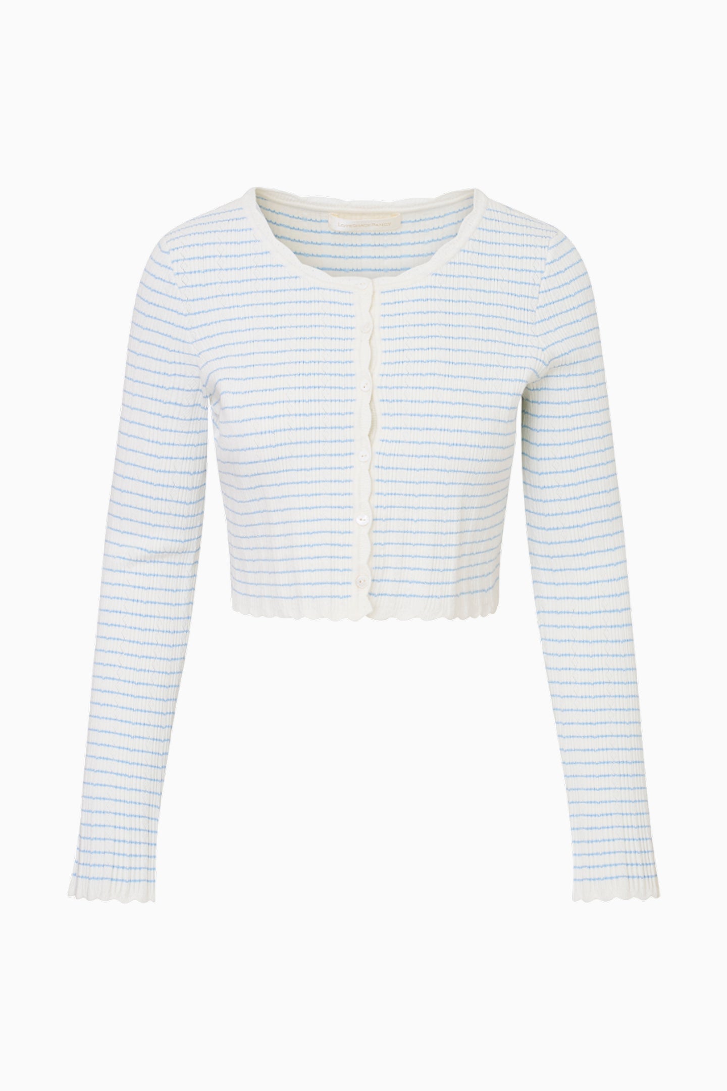 Media Striped Stretch Knit Cardigan - Image 5