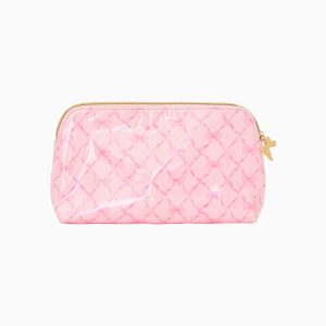 Printed Medium Travel Pouch - PINK PEPPERMINT