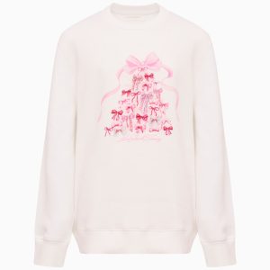 Tween Merrily Christmas Bow Fleece Pullover