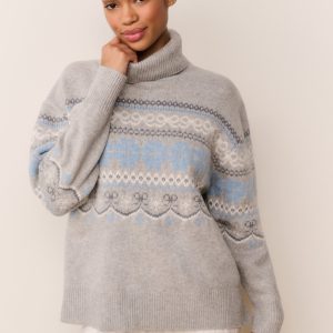 Mirin Wool Fairisle Turtleneck