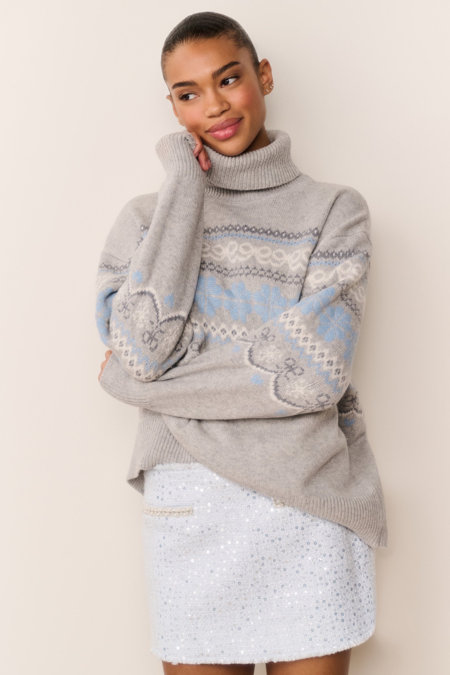 Sonda Sequin Tweed Mini Skirt - Image 6