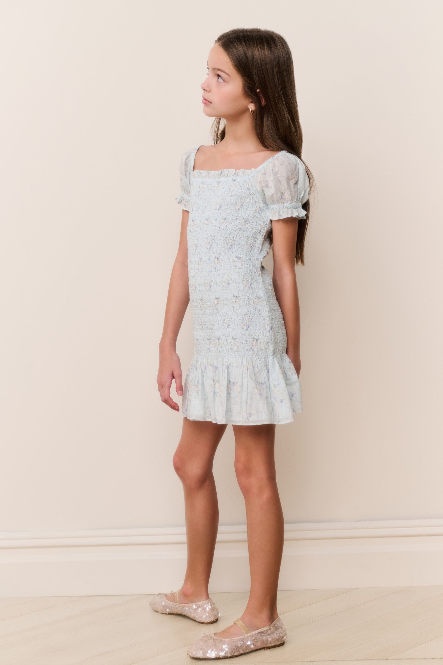 Tween Mosa Floral Cotton Dress - Image 3