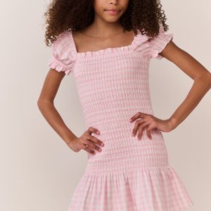 Tween Mosa Cotton Gingham Dress